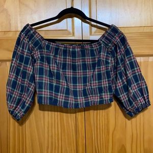 Plaid Crop Top